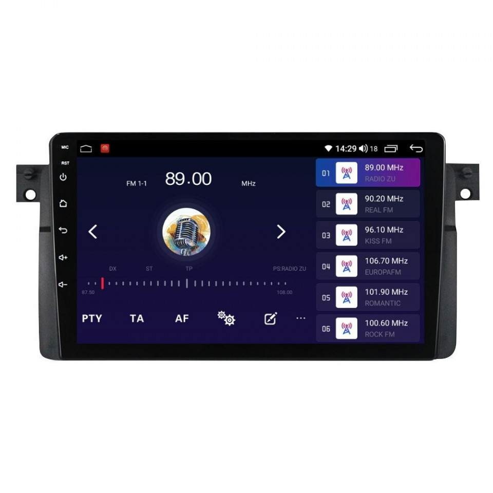 Navigatie dedicata cu Android Bmw e46 1 – 2GB RAM, Carplay Wireless Radio GPS Dual Zone, Display Touchscreen, Internet Wi-Fi, Bluetooth, MirrorLink, USB, Waze
